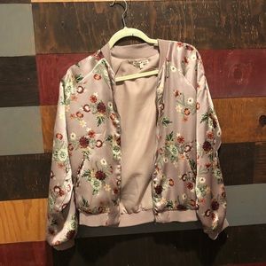 Floral bomber jacket